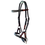 Bitloos Sidepull Hoofdstel Black Beads Black