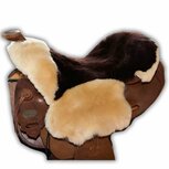 Seatsaver Western Lamswol Bruin Naturel