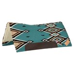 Pool&rsquo;s Contoured Western Saddle Pad TURQUOISE/BLACK