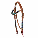 Pool&rsquo;s Perla Beaded Oiled Western Hoofdstel