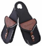 Cattleman&rsquo;s Double Horn Bag &ndash; Canvas &amp; Leer (Dubbel model)