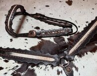 Western set donkerbruin met echt haar maat Koudbloed