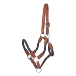 Kavalkade Halster Cavo met touw Cognac Navy