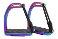 RVS veiligheidsstijgbeugels Rainbow