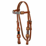 Pool&rsquo;s Western Hoofdstel met Navajo Beads &amp; Rhinestones
