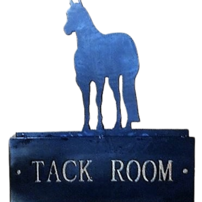Metalen Bordje Tack Room