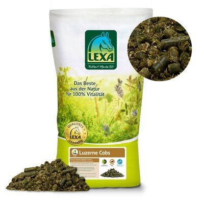 LEXA Luzerne cobs 25 KG - Veelzijdige ruwvoer vervanger