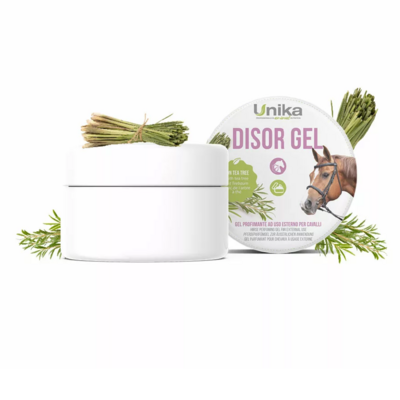 Unika Disor Gel &ndash; parfumerende verzorgingsgel met citroengras voor paarden (500 g)