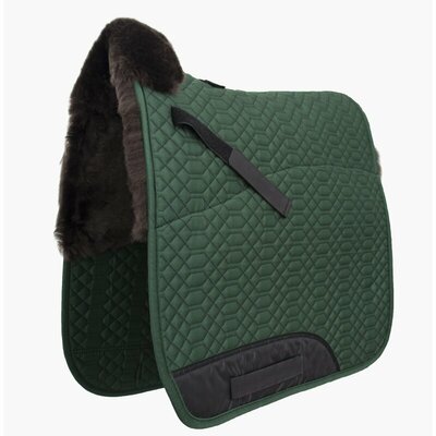 Sjabrak Lamswol met Bontrand Voorzijde &ndash; Dressuur &amp; Veelzijdigheid &ndash; 96 Kleuren Combinaties