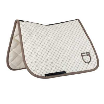 Equestro Dressuur Zadeldek met Monogram Print &ndash; Pony &amp; Full