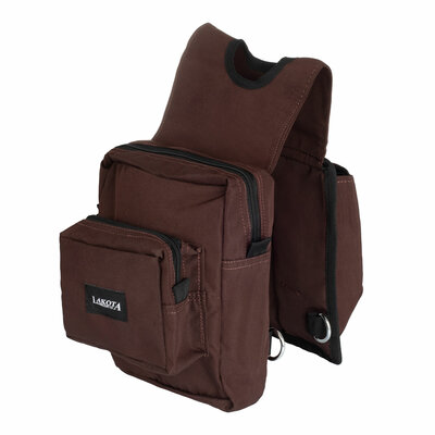Lakota Horn Trail Bag &ndash; Canvas Zadeltas voor Westernzadel