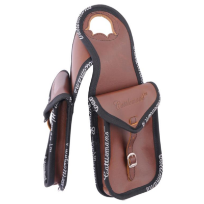 Cattleman&rsquo;s Double Horn Bag &ndash; Strong Ingrassata Leather