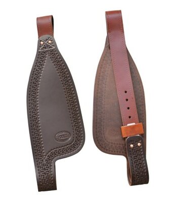Pool's Western Saddle Fenders &ndash; Lederen Set (per paar)