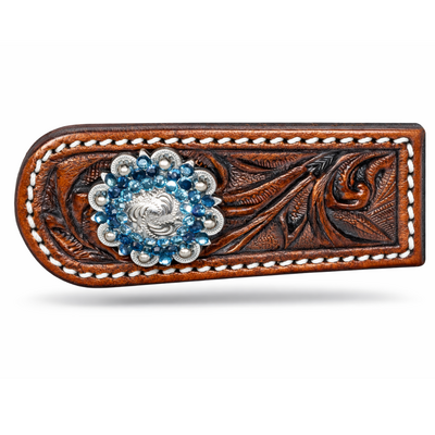 RHINESTONE Concho Flower Setting Blue