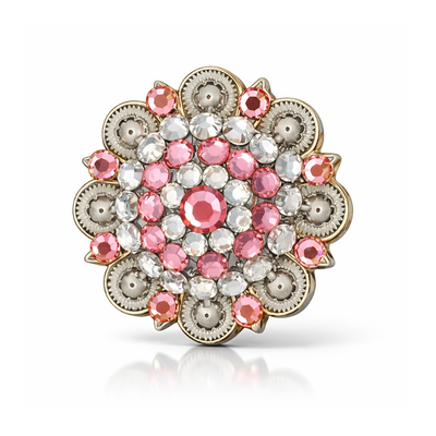 RHINESTONE Concho Flower Setting Pink