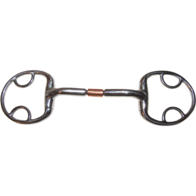 Karlslund Komfort Bit &ndash; anatomisch watertrens met tongvrijheid en koperen roller