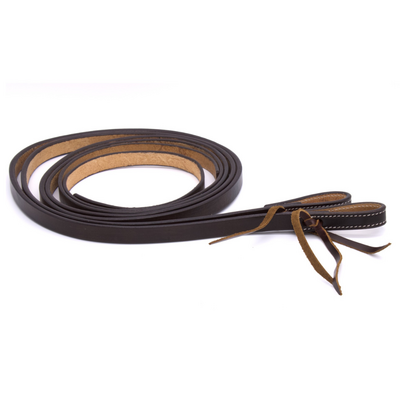 Split reins dark oiled harness leer 5/8 inch waterloop sluiting