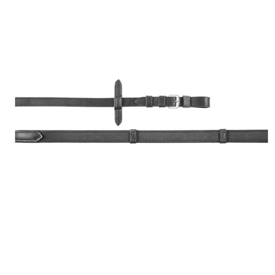 Supergrip Cotton Rubber Teugels met Lederen Stops &ndash; Pony, Cob &amp; Full