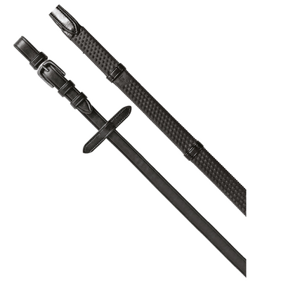 Equestro Kris Plus NP Rubber Grip Teugels &ndash; Plantaardig Gelooid Leder