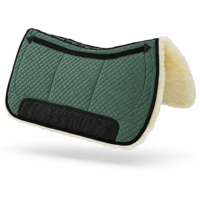 Kifra-pad Western Forest Green &amp; Black VELVET 8 Pockets