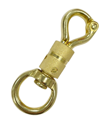 Security Snap Round Eye &ndash; Massief Messing