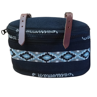 Cattleman&rsquo;s Pommel Bag &ndash; Blue Beads