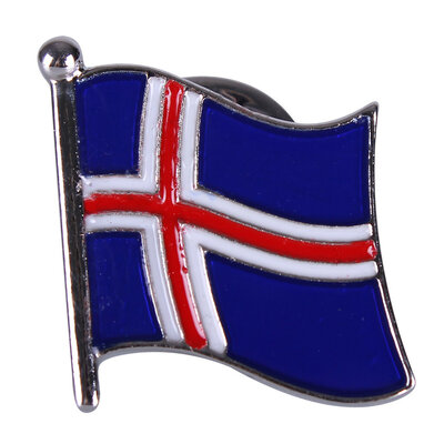 Reversspeld / Pin &ndash; IJslandse vlag