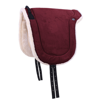Barebackpad met imitatiebont Bordeaux - Shet t/m Full
