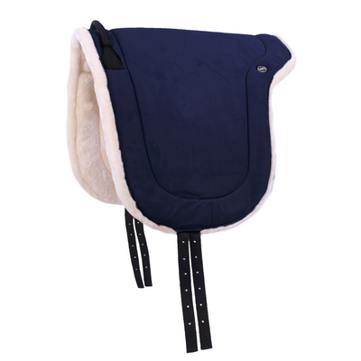 Barebackpad met imitatiebont Navy - Shet t/m Full