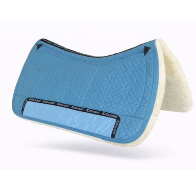 Kifra-pad Western Merino 8-Pocket Turquoise - Boomloos Western Zadelpad