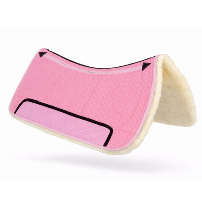 Kifra-pad Western Merino 8-Pocket Soft Pink - Boomloos Western Zadelpad