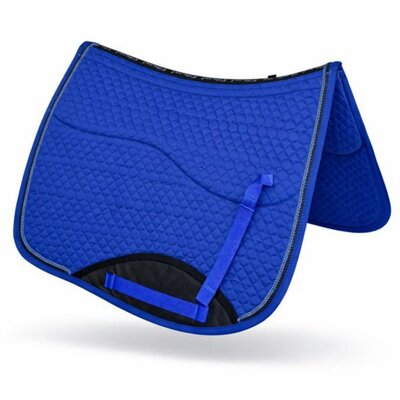 Kifra-pad Square Cotton Royal Blue - Zadelpad voor boomloze zadels