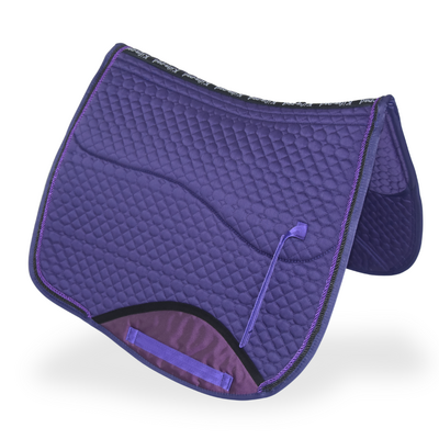 Kifra-pad Square Cotton Purple - Zadelpad voor boomloze zadels