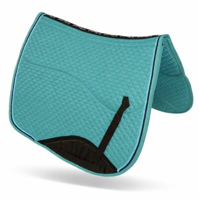 Kifra-pad Square Cotton Teal - Zadelpad voor boomloze zadels