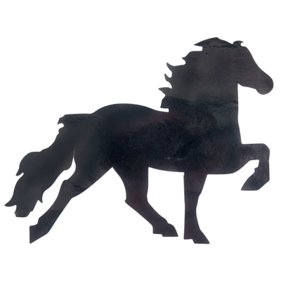 IJslands Paard Sticker XL voor Auto &amp; Trailer &ndash; 40 x 31 cm