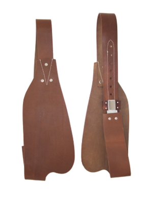 Lakota Leather Western Saddle Fenders &ndash; Lederen Set (per paar)