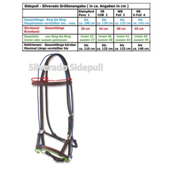 | Sidepull |Silverado zwart maat XFull