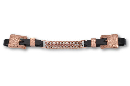 Leren Kinketting &ndash; Ros&eacute;goud (Verstelbaar)
