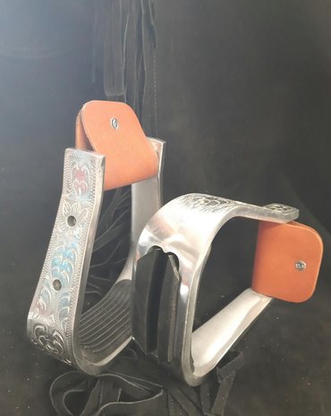 Stijgbeugels Western Aluminium Concho