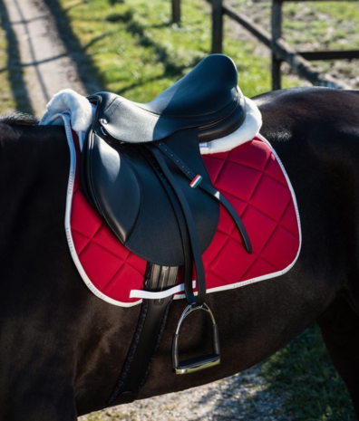 Equestro Dressuur Zadeldek Rood