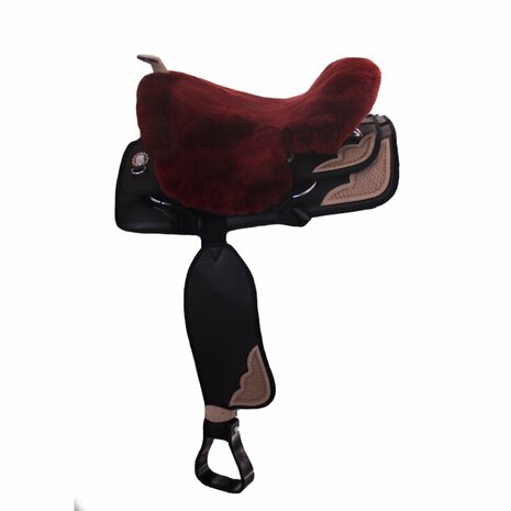 Seatsaver Western met Knop Bordeaux