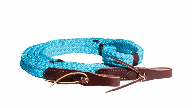 Schutz Brothers Quiet Controle &trade; Round Reins Turquoise