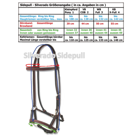 | Sidepull |Silverado zwart maat XFull