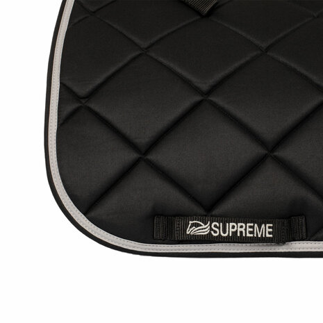 Supreme Dressuur zadeldekje Black Grey