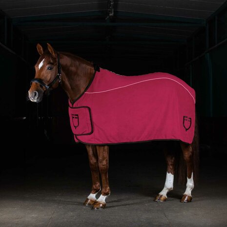 Equestro Fleece Deken Burgundy