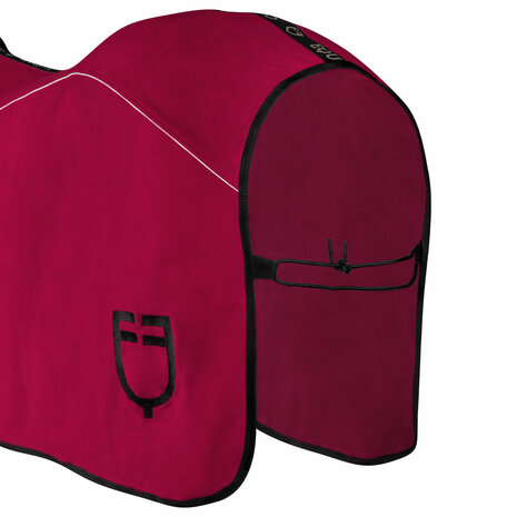 Equestro Fleece Deken Burgundy