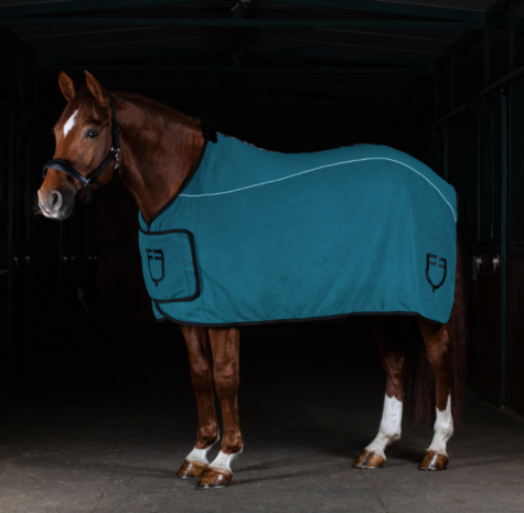 Equestro Fleece Deken Petrol