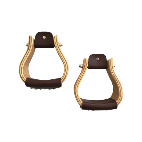 Pool&#039;s Western Wood Stirrups 3&quot;