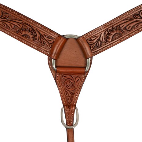 McBryan Western Borsttuig Flower Tooling Chestnut