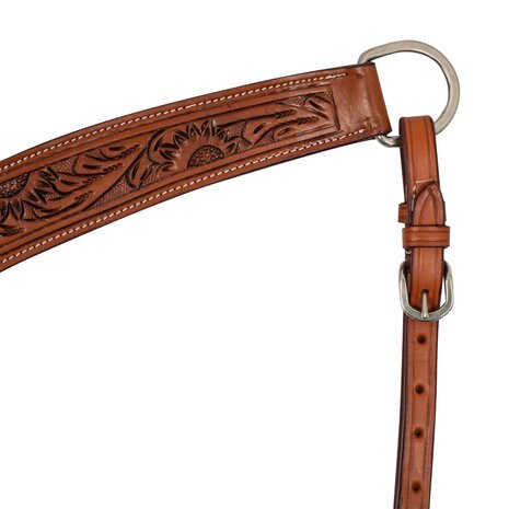 McBryan Western Borsttuig Flower Tooling Chestnut